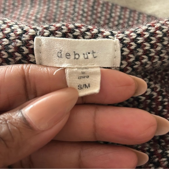 Debut Aztec Tribal Print Waterfall Cardigan Long Sleeve S/M - Picture 3 of 4